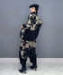 Geometric Pattern Top & Pants Co-ord
